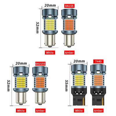 หลอดไฟ LED พร้อม Canbus 2016 120SMD T20 1156 1157 3156 3157 หลอดไฟเบรคสัญญาณหัน LED พร้อมหลอดไฟแฟนอัตโนมัติ