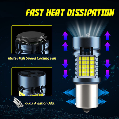 หลอดไฟ LED พร้อม Canbus 2016 120SMD T20 1156 1157 3156 3157 หลอดไฟเบรคสัญญาณหัน LED พร้อมหลอดไฟแฟนอัตโนมัติ
