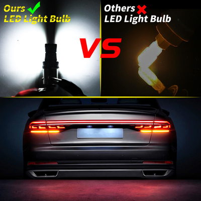 กันน้ํา 12V 1156 3030 24LED+2COB ไฟสัญลักษณ์เบรกหัน 3156 หลอด LED สีสอง