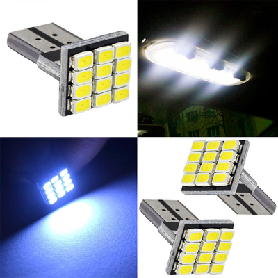 พลังงาน 9W หลอดไฟ LED กันน้ํา IP67 360 องศา ไฟรถยนต์ 12v T10 12SMD 1206 3020 ไฟอ่าน ป้ายทะเบียน