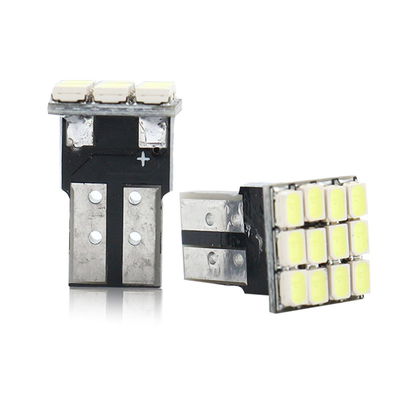 พลังงาน 9W หลอดไฟ LED กันน้ํา IP67 360 องศา ไฟรถยนต์ 12v T10 12SMD 1206 3020 ไฟอ่าน ป้ายทะเบียน