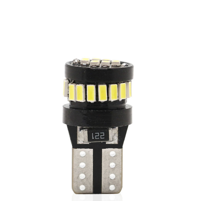 3014 ชิป LED โคมไฟรถยนต์ ไฟขาว มุมขั้ว 360 องศา T10 3014 24smd คอนสแตนท์ คอร์เรนท์ ไฮท์ LED Bulb