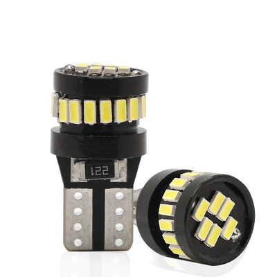 3014 ชิป LED โคมไฟรถยนต์ ไฟขาว มุมขั้ว 360 องศา T10 3014 24smd คอนสแตนท์ คอร์เรนท์ ไฮท์ LED Bulb