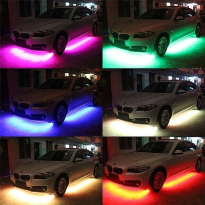 ไฟภายในรถยนต์ LED ไฟระยะไกลหลายสี ABS 12V