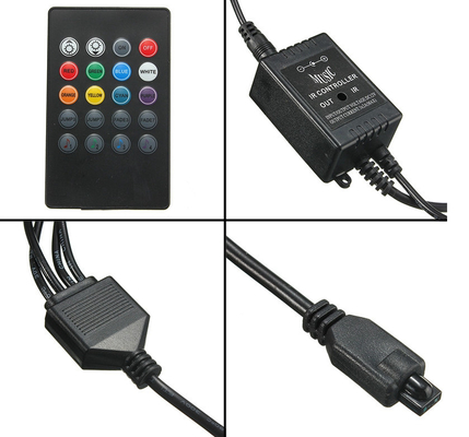 ไฟภายในรถยนต์ LED ไฟระยะไกลหลายสี ABS 12V