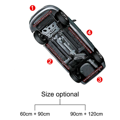 ไฟภายในรถยนต์ LED ไฟระยะไกลหลายสี ABS 12V