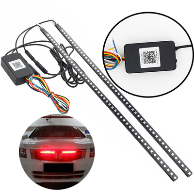 สากล ABS รถไฟภายใน LED กันน้ํา 56CM รถไฟฟ้า แฟลช สตรอบ แสง Knight Rider แสงสแกน