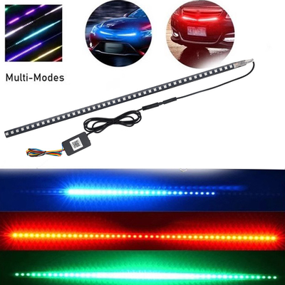 สากล ABS รถไฟภายใน LED กันน้ํา 56CM รถไฟฟ้า แฟลช สตรอบ แสง Knight Rider แสงสแกน