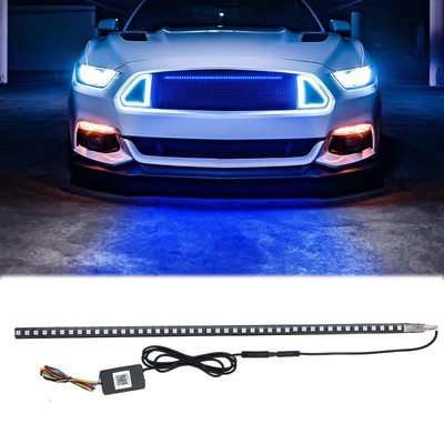 สากล ABS รถไฟภายใน LED กันน้ํา 56CM รถไฟฟ้า แฟลช สตรอบ แสง Knight Rider แสงสแกน