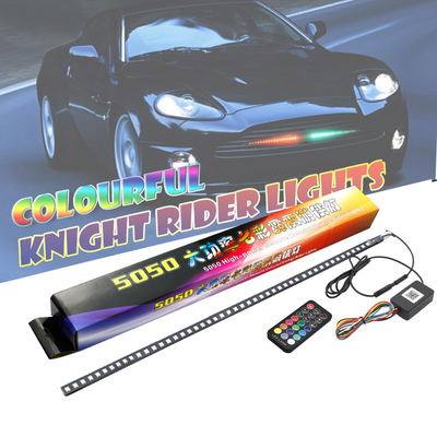 สากล ABS รถไฟภายใน LED กันน้ํา 56CM รถไฟฟ้า แฟลช สตรอบ แสง Knight Rider แสงสแกน