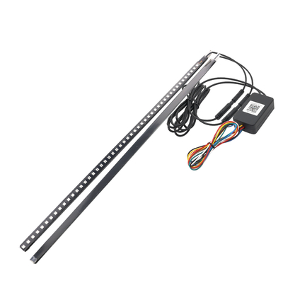 สากล ABS รถไฟภายใน LED กันน้ํา 56CM รถไฟฟ้า แฟลช สตรอบ แสง Knight Rider แสงสแกน