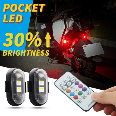 RGB สี LED แสงบรรยากาศภายในรถยนต์ Micro USB IP67 เครื่องควบคุมไกลไร้สาย