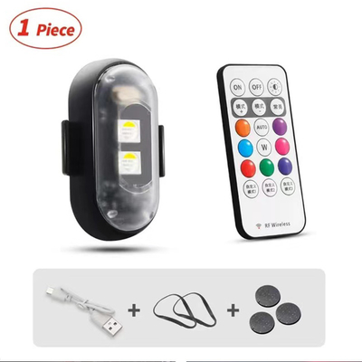 RGB สี LED แสงบรรยากาศภายในรถยนต์ Micro USB IP67 เครื่องควบคุมไกลไร้สาย