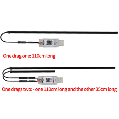 5V PVC USB LED Strip Lights 110cm พร้อม APP Remote Control Multi Lighting Modes สําหรับบรรยากาศภายใน