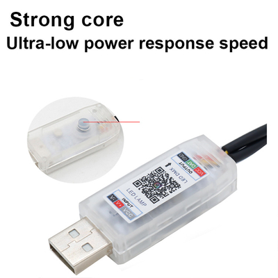 5V PVC USB LED Strip Lights 110cm พร้อม APP Remote Control Multi Lighting Modes สําหรับบรรยากาศภายใน