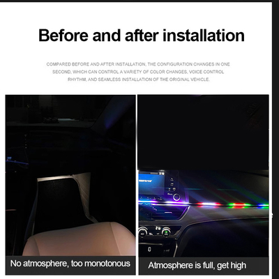 5V PVC USB LED Strip Lights 110cm พร้อม APP Remote Control Multi Lighting Modes สําหรับบรรยากาศภายใน
