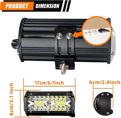 240W 24000lm หมอก Led Light Bar 7 นิ้ว Led Driving Lights ปิดถนน Waterproof
