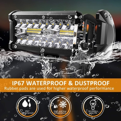 240W 24000lm หมอก Led Light Bar 7 นิ้ว Led Driving Lights ปิดถนน Waterproof