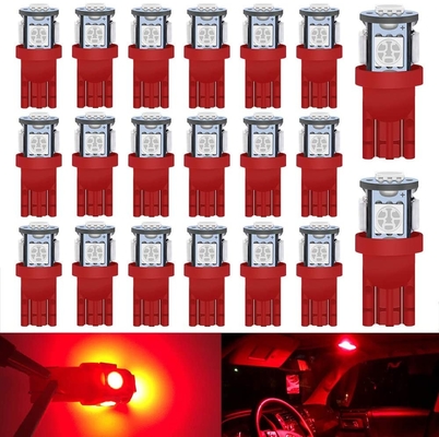 194 หลอดไฟ LED สำหรับรถยนต์ 6500K Wedge T10 SMD 5050 Chips