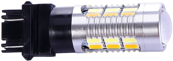 3157 3057 3357 4157 ไฟเลี้ยวเบรก LED Amber Switchback 22 SMD พร้อม Projector