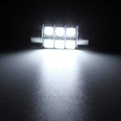 Festoon C5W 5050 6SMD ไฟ LED ภายในรถโคมไฟหลอดไฟโดมสีฟ้าสีขาว DC 12V 31 มม. 36 มม. 39 มม. 41 มม.