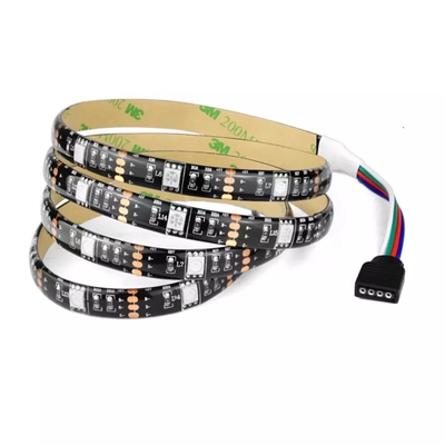 USB ไฟหน้ารถ LED หลอด Strip SMD 5050 RGB สีสัน DC 5V ยืดหยุ่น