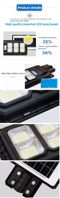 ไฟถนนพลังงานแสงอาทิตย์ 120 วัตต์สำหรับกลางแจ้ง 5000K Daylight White Flood Endurance IP65 Waterproof